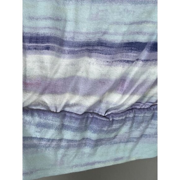 Torrid Top Women 18 Pink Striped Classic Summer Drape Feminine Boho Western 80s - Picture 4 of 13